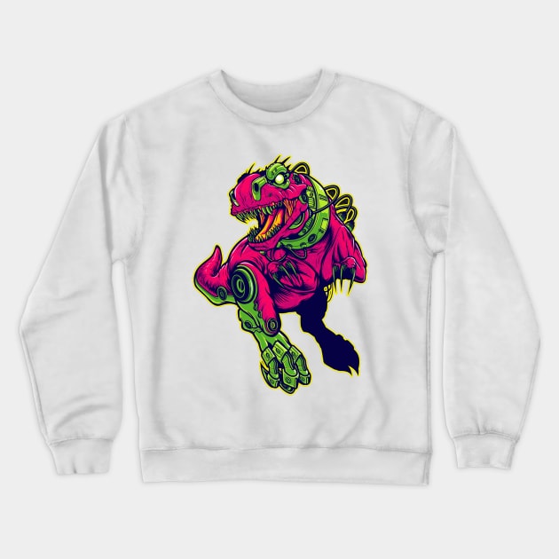 Graffiti 5 ( pink dinasour ) Crewneck Sweatshirt by Invisibleman17